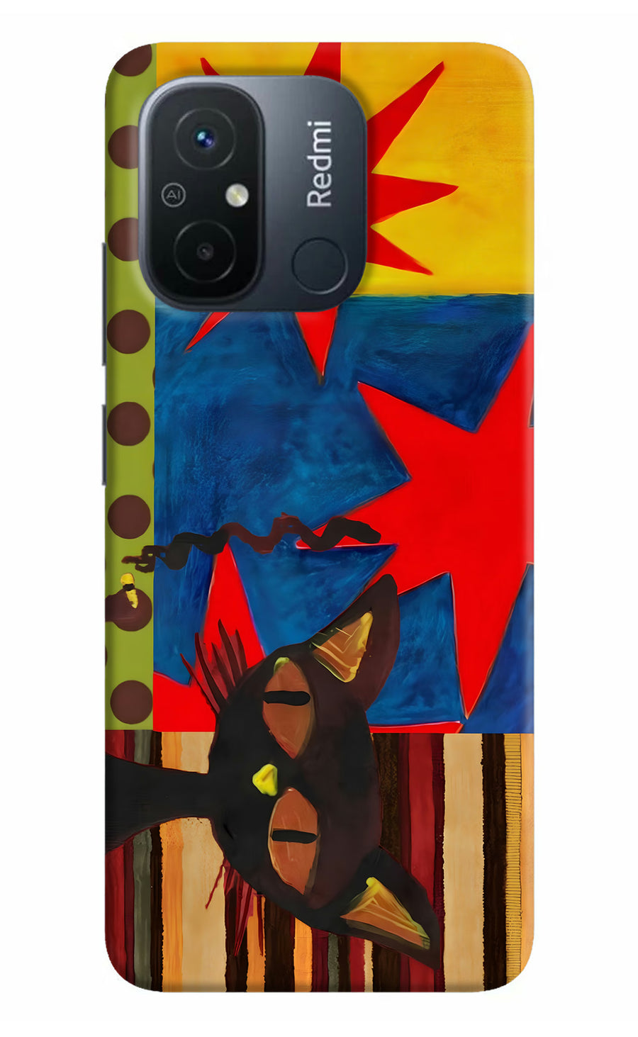 Pop Cat Redmi 12C Back Cover, Hard case