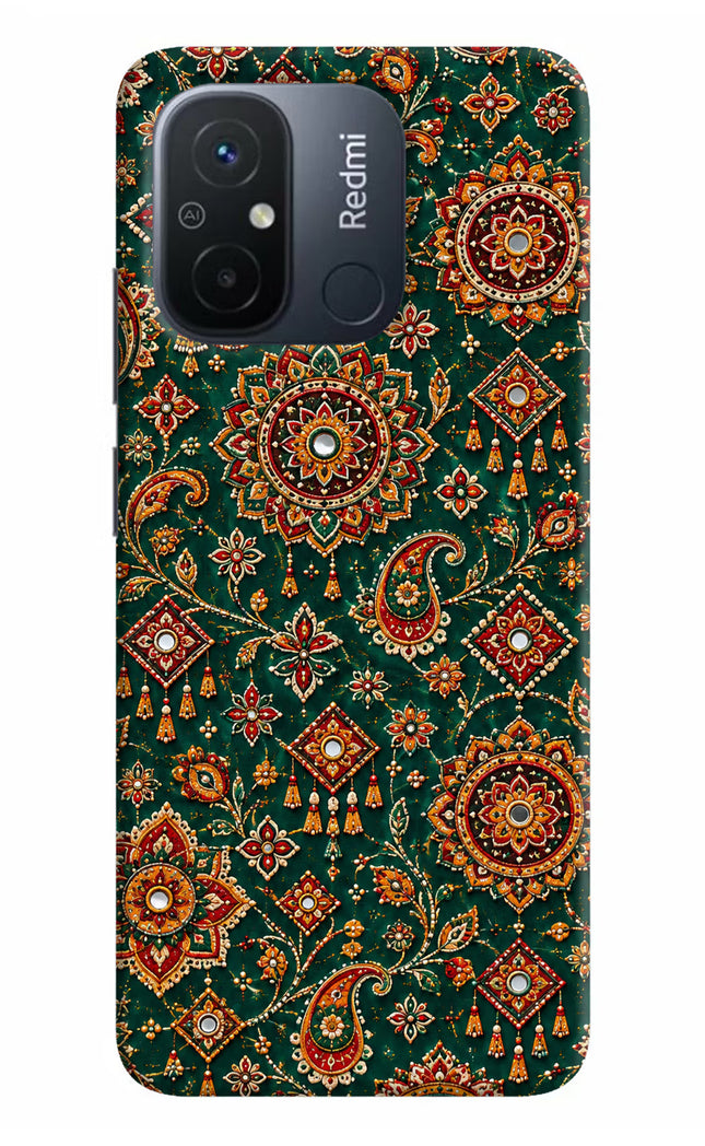 Green Pataka Redmi 12C Hard Case Back Cover by Casekaro