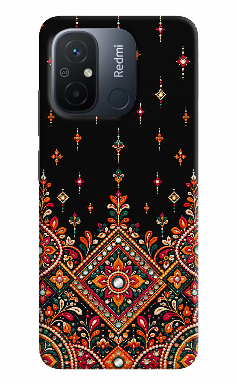 Noir Mehfil Redmi 12C Back Cover, Hard case