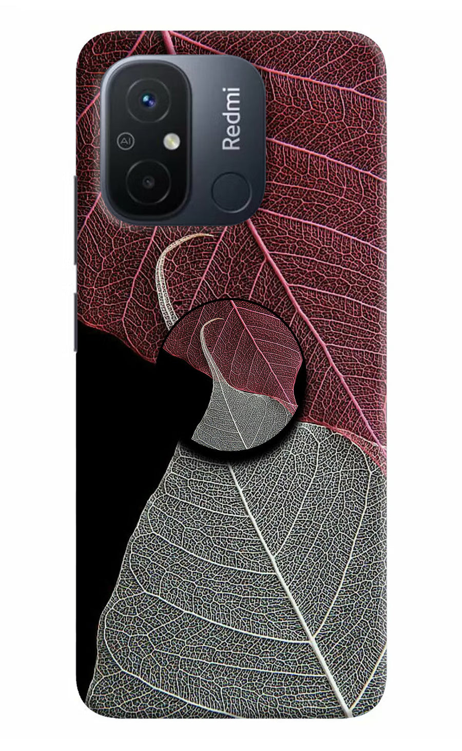 Leaf Pattern Redmi 12C Pop Case, Hard case
