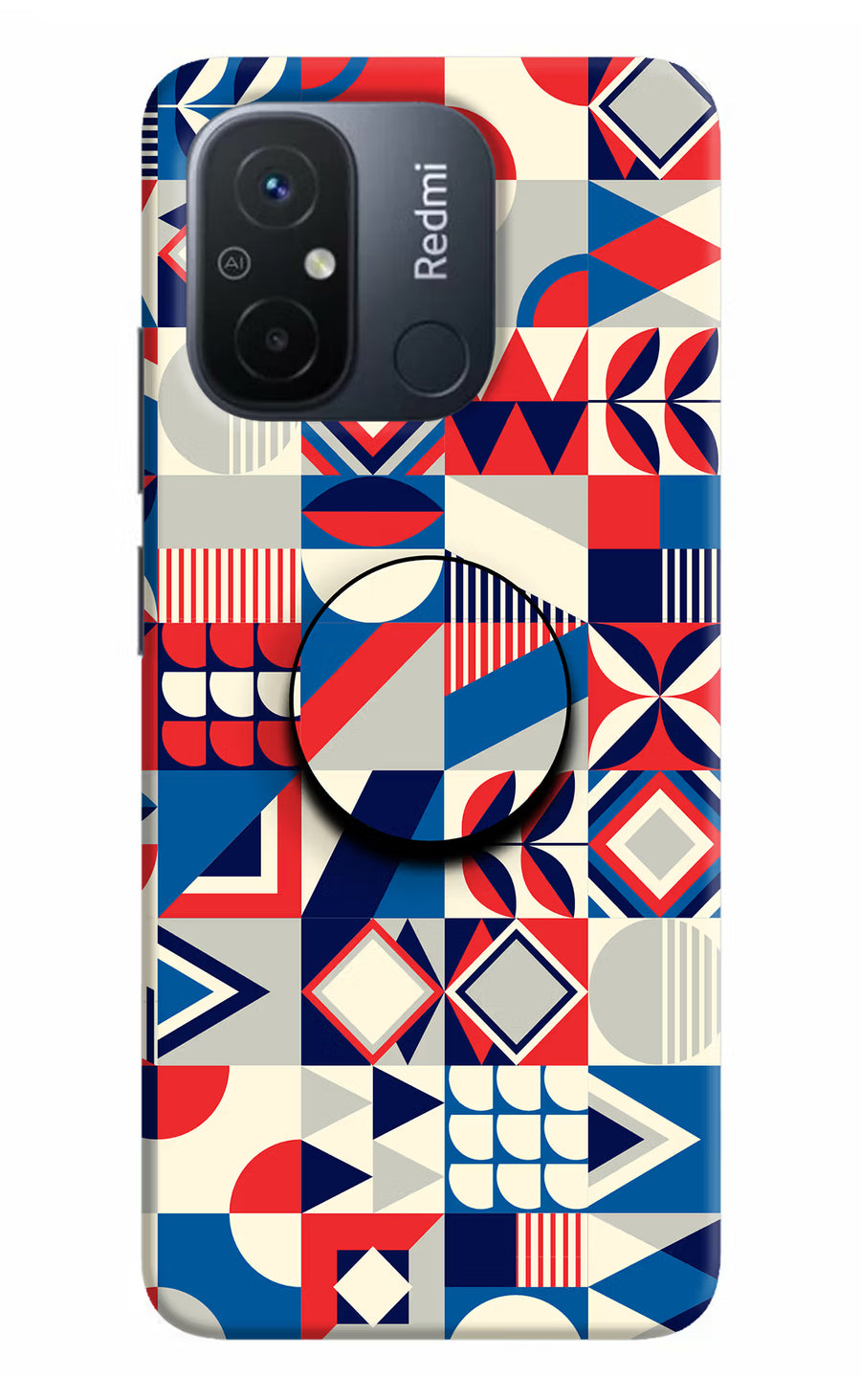 Colorful Pattern Redmi 12C Pop Case, Hard case