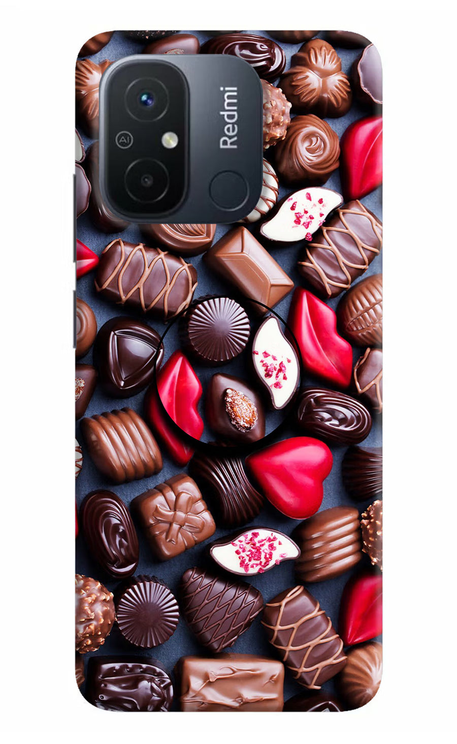 Chocolates Redmi 12C Pop Case, Hard case