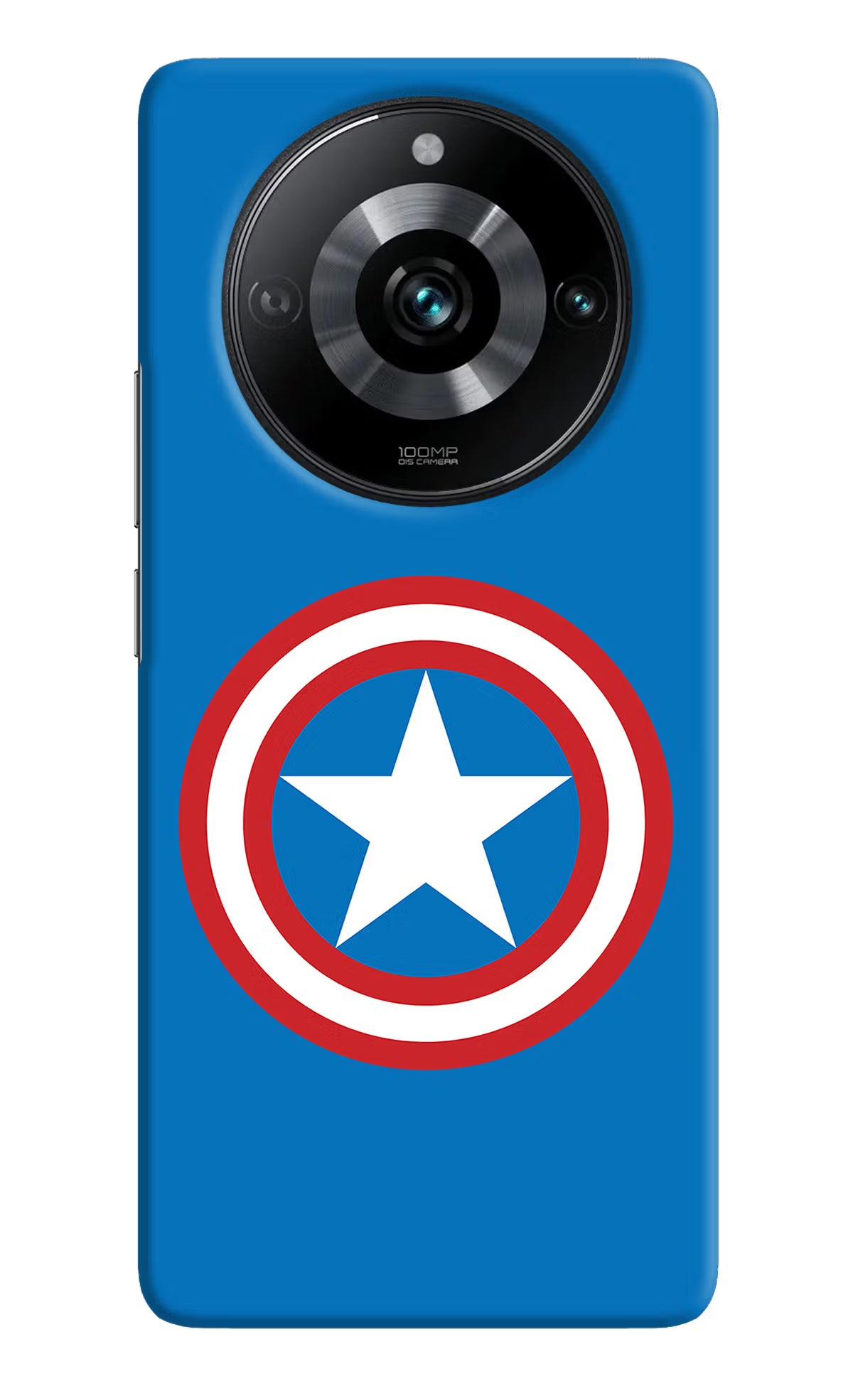 Captain America Logo Realme 11 Pro/Pro+ 5G Hard Case Back Cover by Casekaro