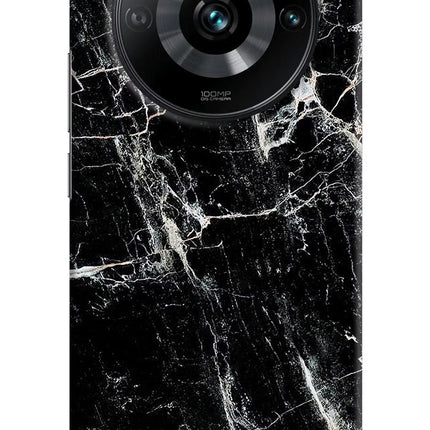 Black Marble Texture Realme 11 Pro/Pro+ 5G Hard Case Back Cover by Casekaro