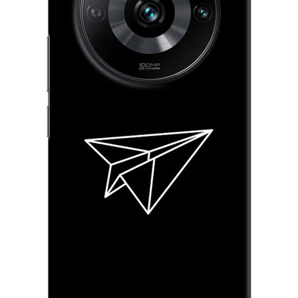 Paper Plane White Realme 11 Pro/Pro+ 5G Hard Case Back Cover by Casekaro