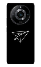 Paper Plane White Realme 11 Pro/Pro+ 5G Hard Case Back Cover by Casekaro