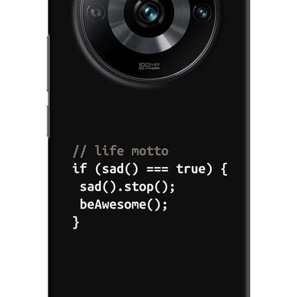 Life Motto Code Realme 11 Pro/Pro+ 5G Hard Case Back Cover by Casekaro