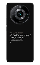 Life Motto Code Realme 11 Pro/Pro+ 5G Hard Case Back Cover by Casekaro