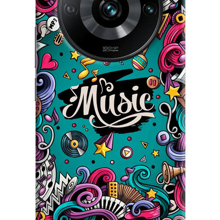 Music Graffiti Realme 11 Pro/Pro+ 5G Hard Case Back Cover by Casekaro