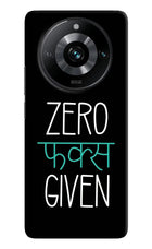 Zero Fucks Given Realme 11 Pro/Pro+ 5G Hard Case Back Cover by Casekaro
