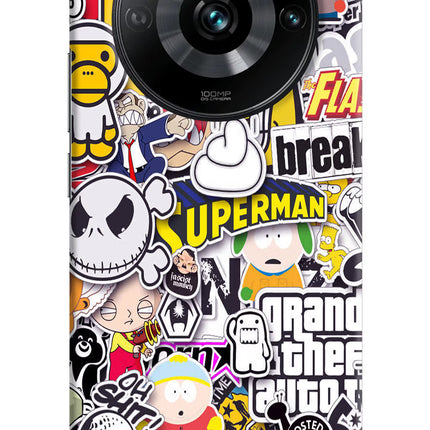 Sticker Bomb Realme 11 Pro/Pro+ 5G Hard Case Back Cover by Casekaro