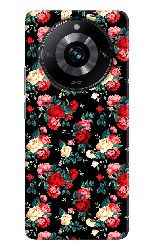 Rose Pattern Realme 11 Pro/Pro+ 5G Hard Case Back Cover by Casekaro