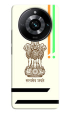 Satyamev Jayate Brown Logo Realme 11 Pro/Pro+ 5G Hard Case Back Cover by Casekaro