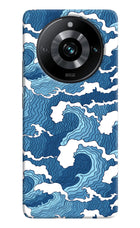 Blue Waves Realme 11 Pro/Pro+ 5G Hard Case Back Cover by Casekaro