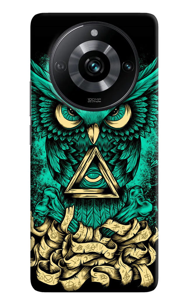 Green Owl Realme 11 Pro/Pro+ 5G Hard Case Back Cover by Casekaro