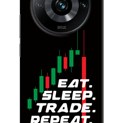 Eat Sleep Trade Repeat Realme 11 Pro/Pro+ 5G Hard Case Back Cover by Casekaro