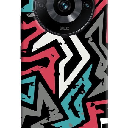 Geometric Graffiti Realme 11 Pro/Pro+ 5G Hard Case Back Cover by Casekaro
