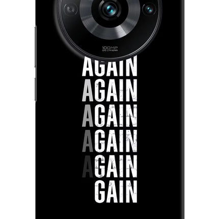 Again Again Gain Realme 11 Pro/Pro+ 5G Hard Case Back Cover by Casekaro