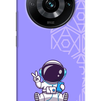 Cute Astronaut Chilling Realme 11 Pro/Pro+ 5G Hard Case Back Cover by Casekaro