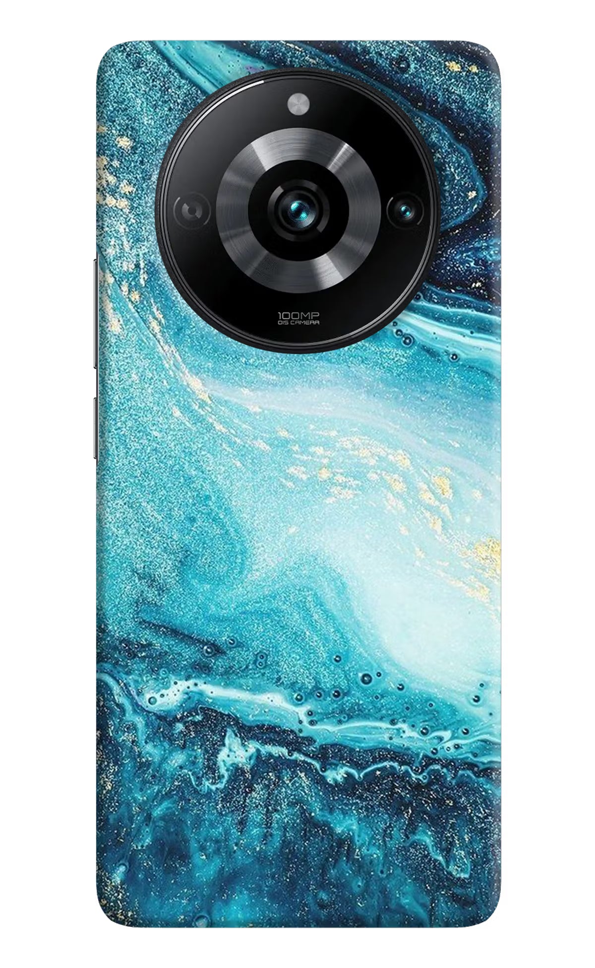 Blue Glitter Marble Realme 11 Pro/Pro+ 5G Hard Case Back Cover by Casekaro