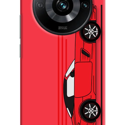 Red Velocity Realme 11 Pro/Pro+ 5G Hard Case Back Cover by Casekaro