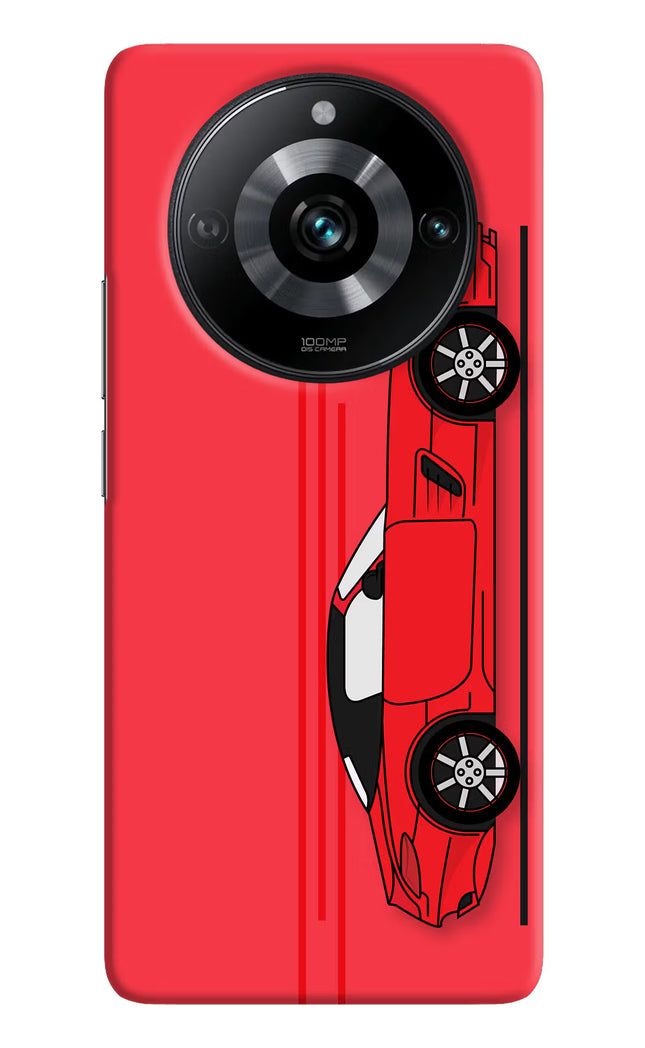 Red Velocity Realme 11 Pro/Pro+ 5G Hard Case Back Cover by Casekaro