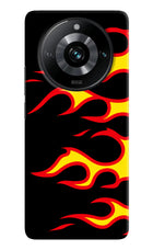 Side Sweep Flames Realme 11 Pro/Pro+ 5G Hard Case Back Cover by Casekaro
