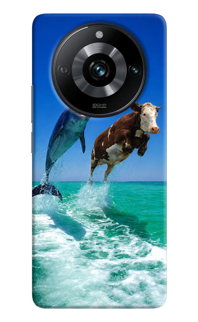Dolphin vs Cow Realme 11 Pro/Pro+ 5G Hard Case Back Cover by Casekaro