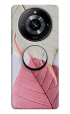 White Pink Leaf Realme 11 Pro/Pro+ 5G Pop Case by Casekaro