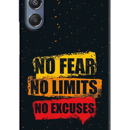 No Fear No Limits No Excuse Samsung M34 5G/F34 5G Hard Case Back Cover by Casekaro