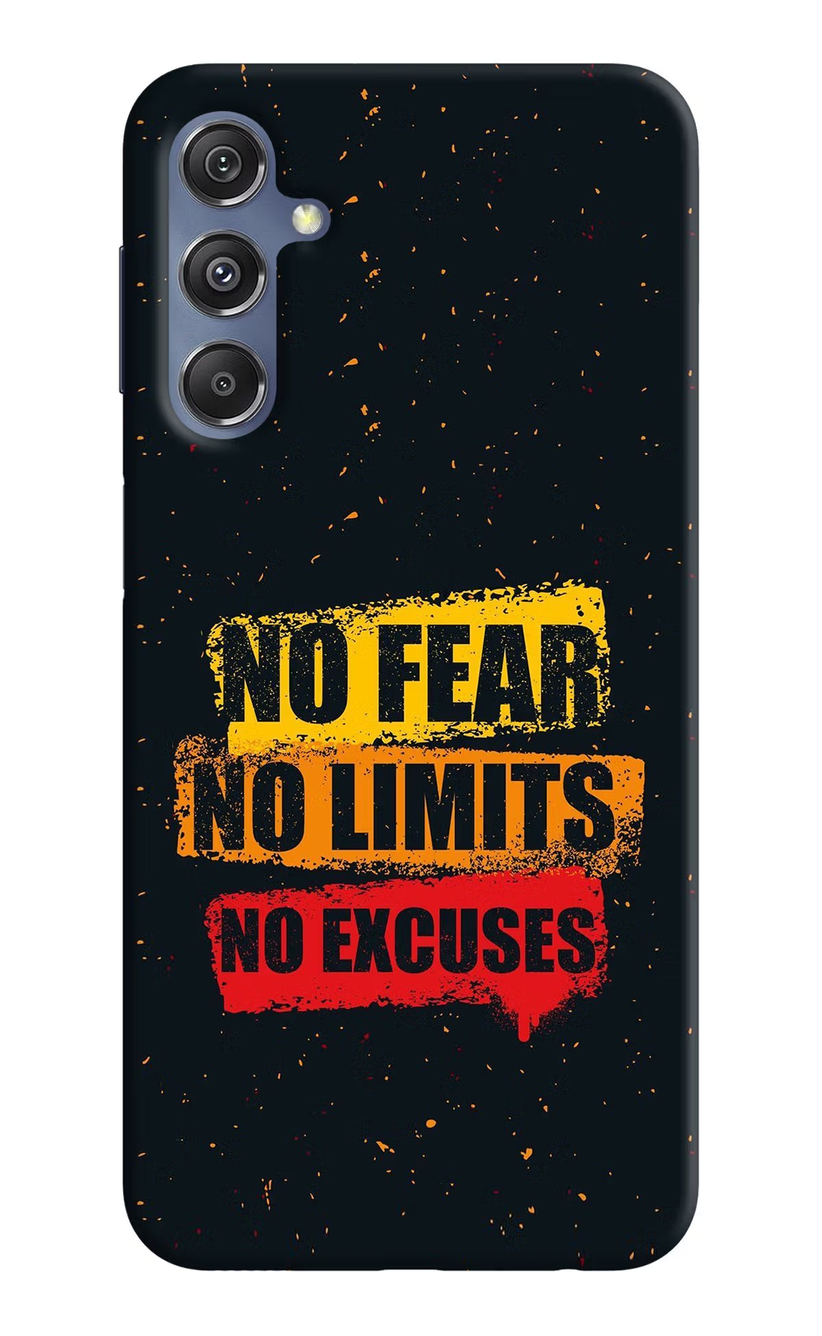 No Fear No Limits No Excuse Samsung M34 5G/F34 5G Hard Case Back Cover by Casekaro