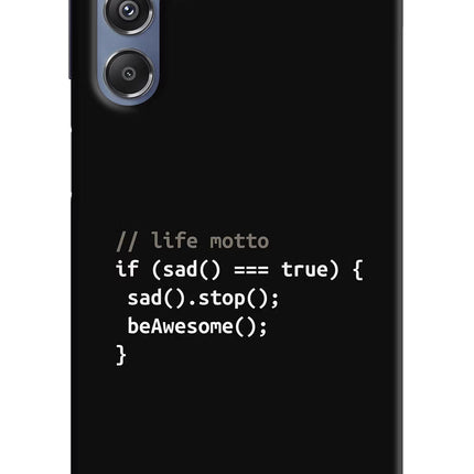 Life Motto Code Samsung M34 5G/F34 5G Hard Case Back Cover by Casekaro