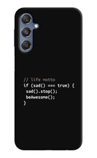 Life Motto Code Samsung M34 5G/F34 5G Hard Case Back Cover by Casekaro