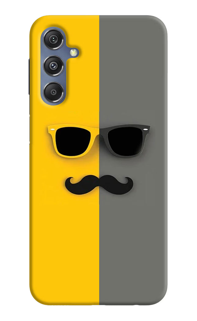 Sunglasses with Mustache Samsung M34 5G/F34 5G Hard Case Back Cover by Casekaro