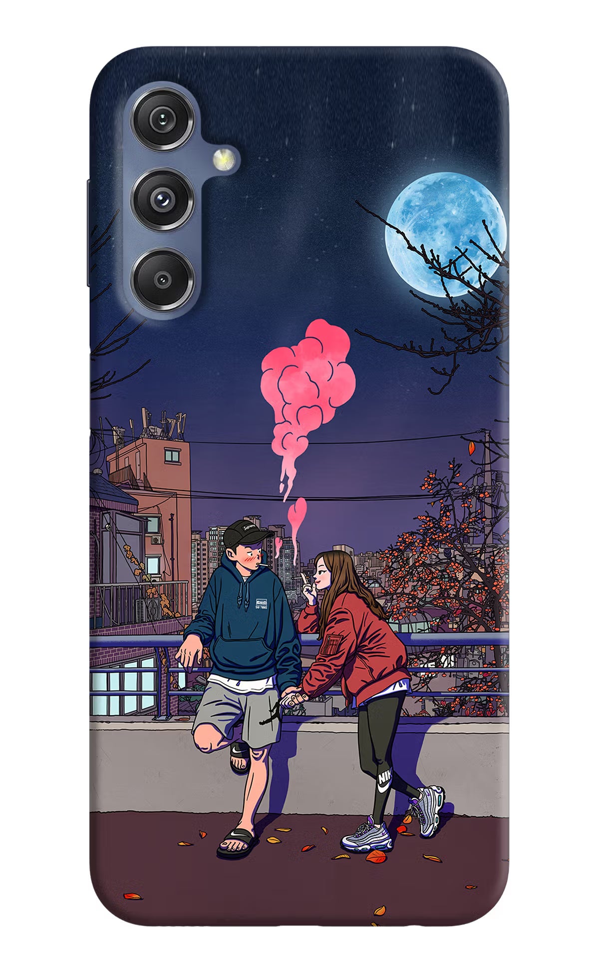 Chilling Couple Samsung M34 5G/F34 5G Hard Case Back Cover by Casekaro