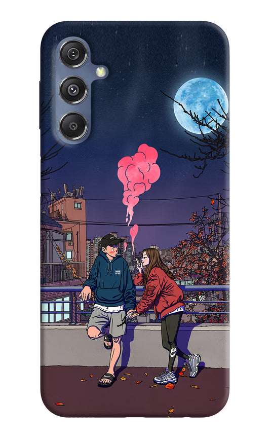 Chilling Couple Samsung M34 5G/F34 5G Hard Case Back Cover by Casekaro