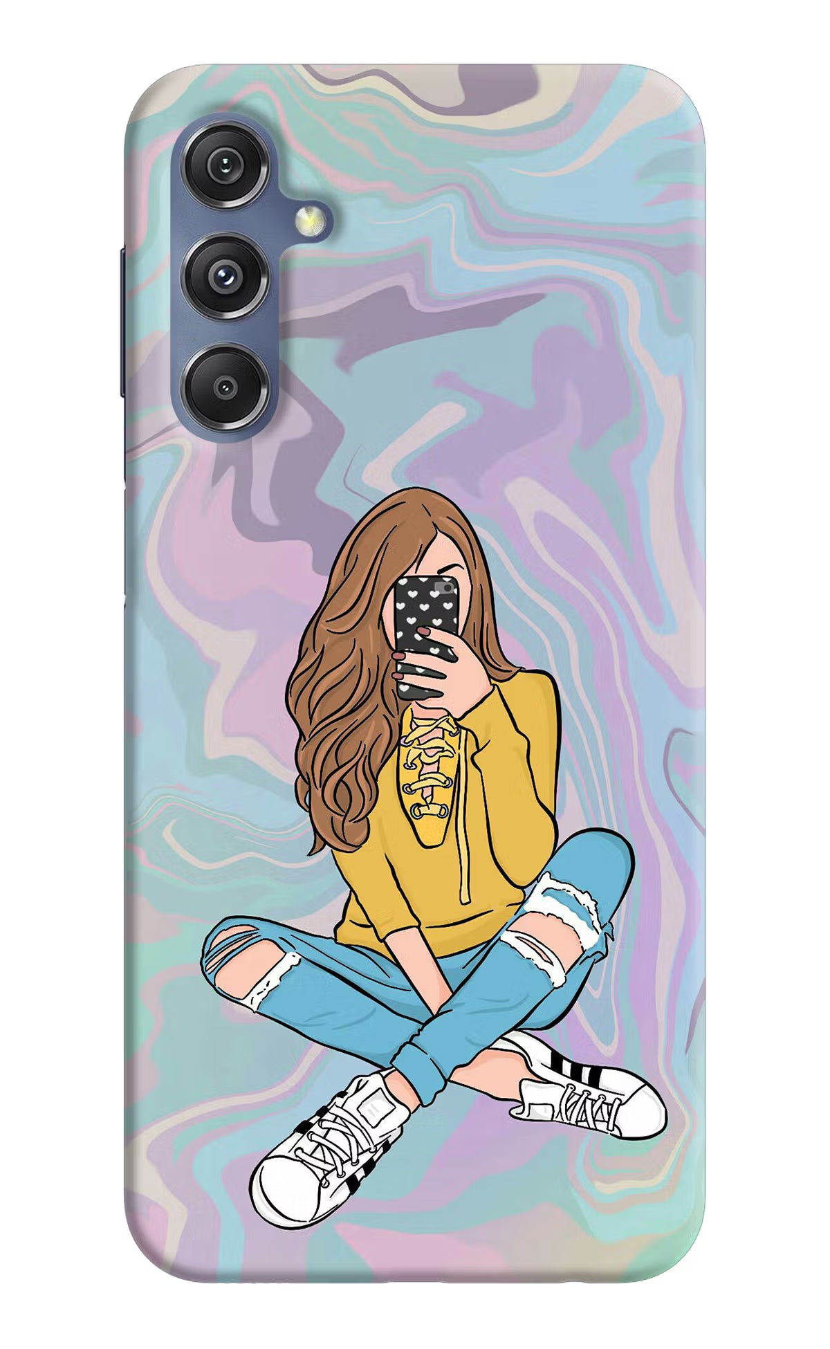 Selfie Girl Samsung M34 5G/F34 5G Hard Case Back Cover by Casekaro