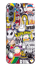 Sticker Bomb Samsung M34 5G/F34 5G Hard Case Back Cover by Casekaro