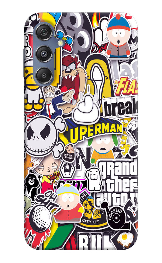 Sticker Bomb Samsung M34 5G/F34 5G Hard Case Back Cover by Casekaro