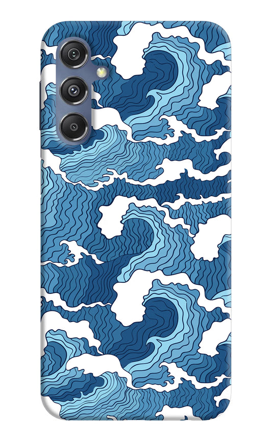 Blue Waves Samsung M34 5G/F34 5G Hard Case Back Cover by Casekaro