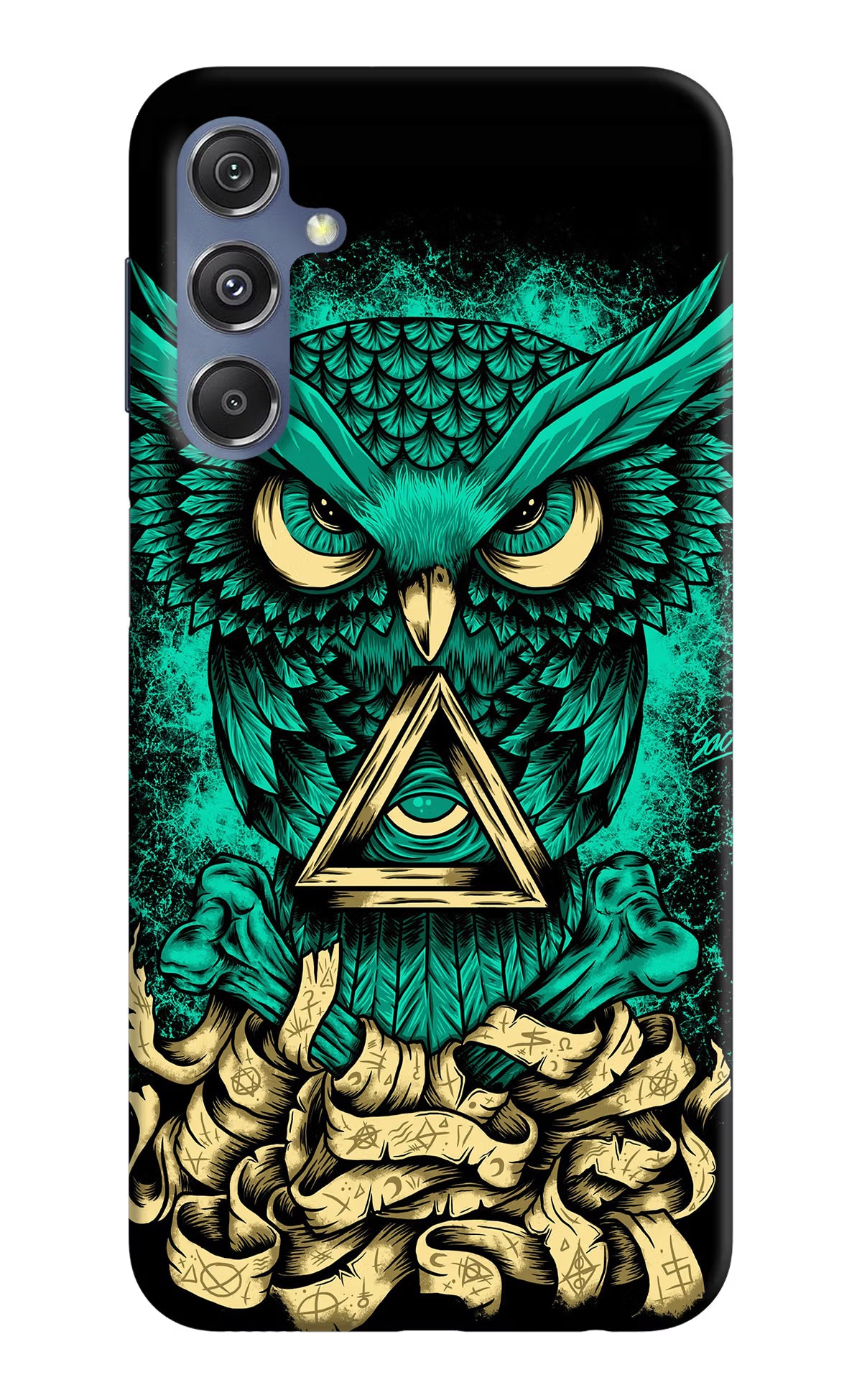 Green Owl Samsung M34 5G/F34 5G Hard Case Back Cover by Casekaro