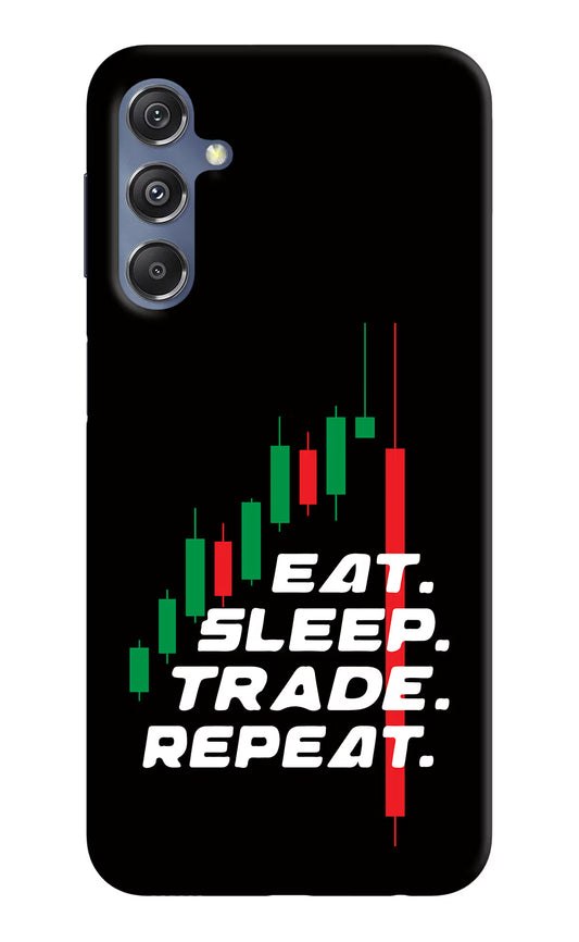 Eat Sleep Trade Repeat Samsung M34 5G/F34 5G Hard Case Back Cover by Casekaro