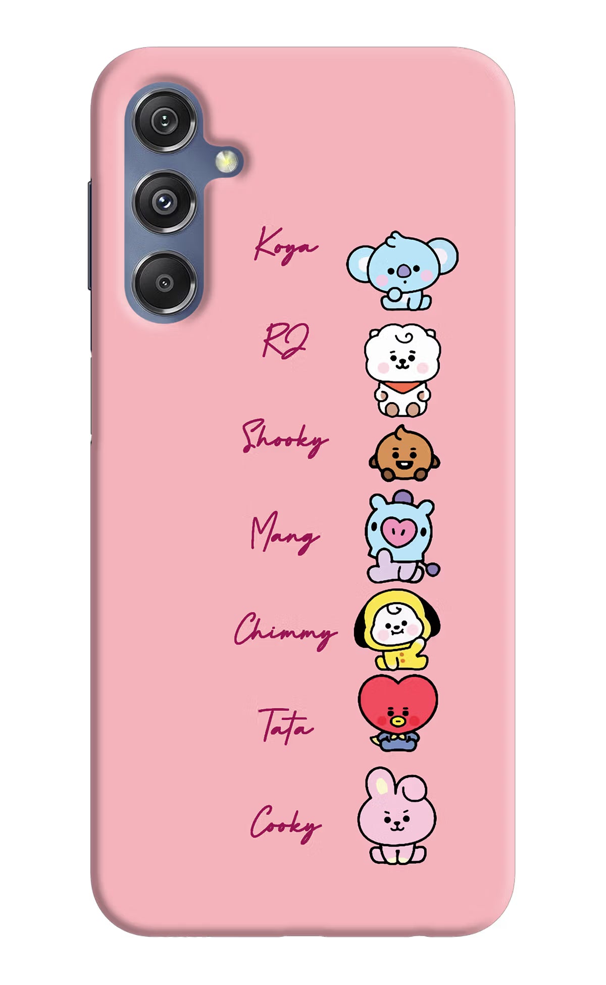BTS names Samsung M34 5G/F34 5G Hard Case Back Cover by Casekaro
