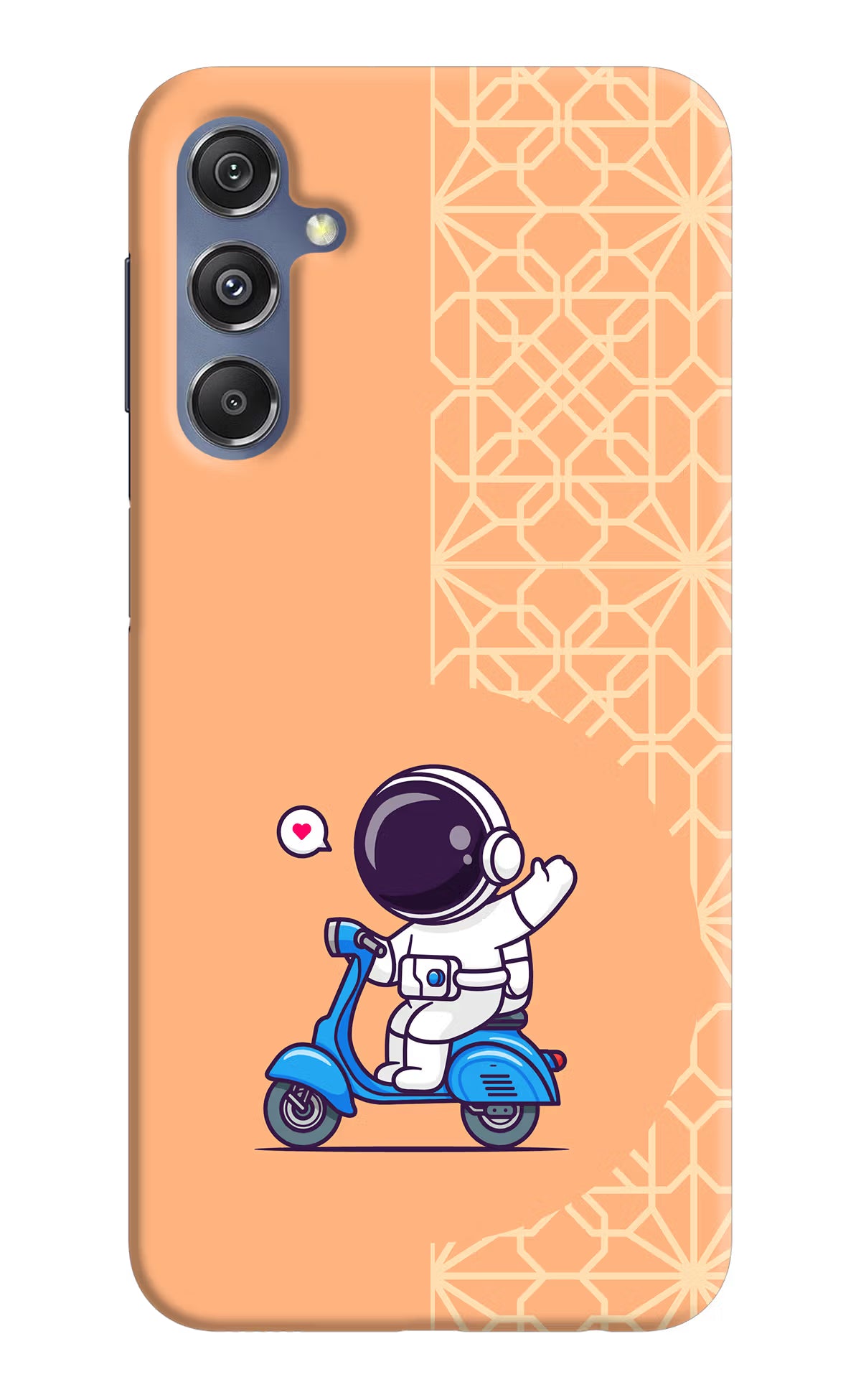 Cute Astronaut Riding Samsung M34 5G/F34 5G Hard Case Back Cover by Casekaro