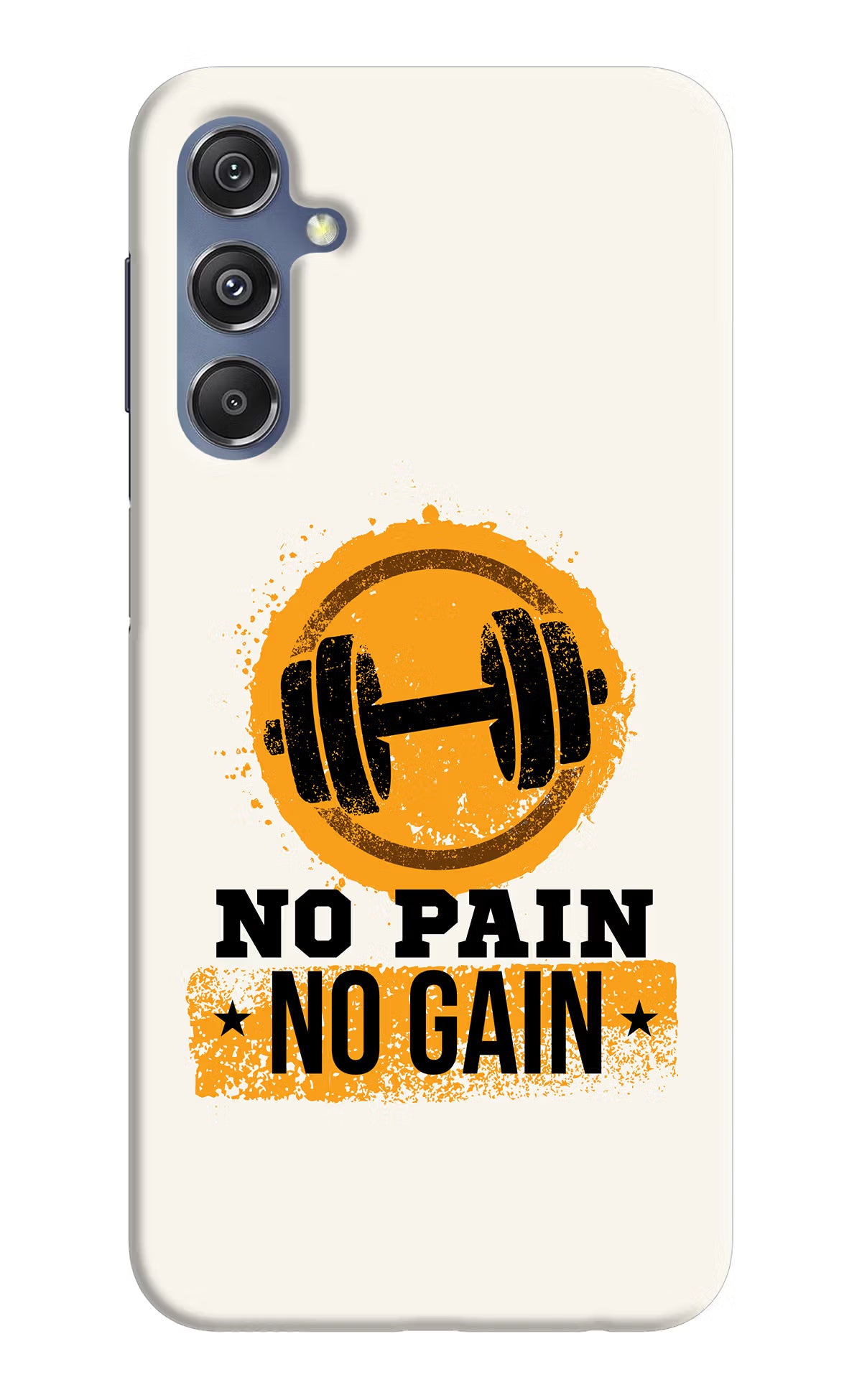 No Pain No Gain Samsung M34 5G/F34 5G Hard Case Back Cover by Casekaro