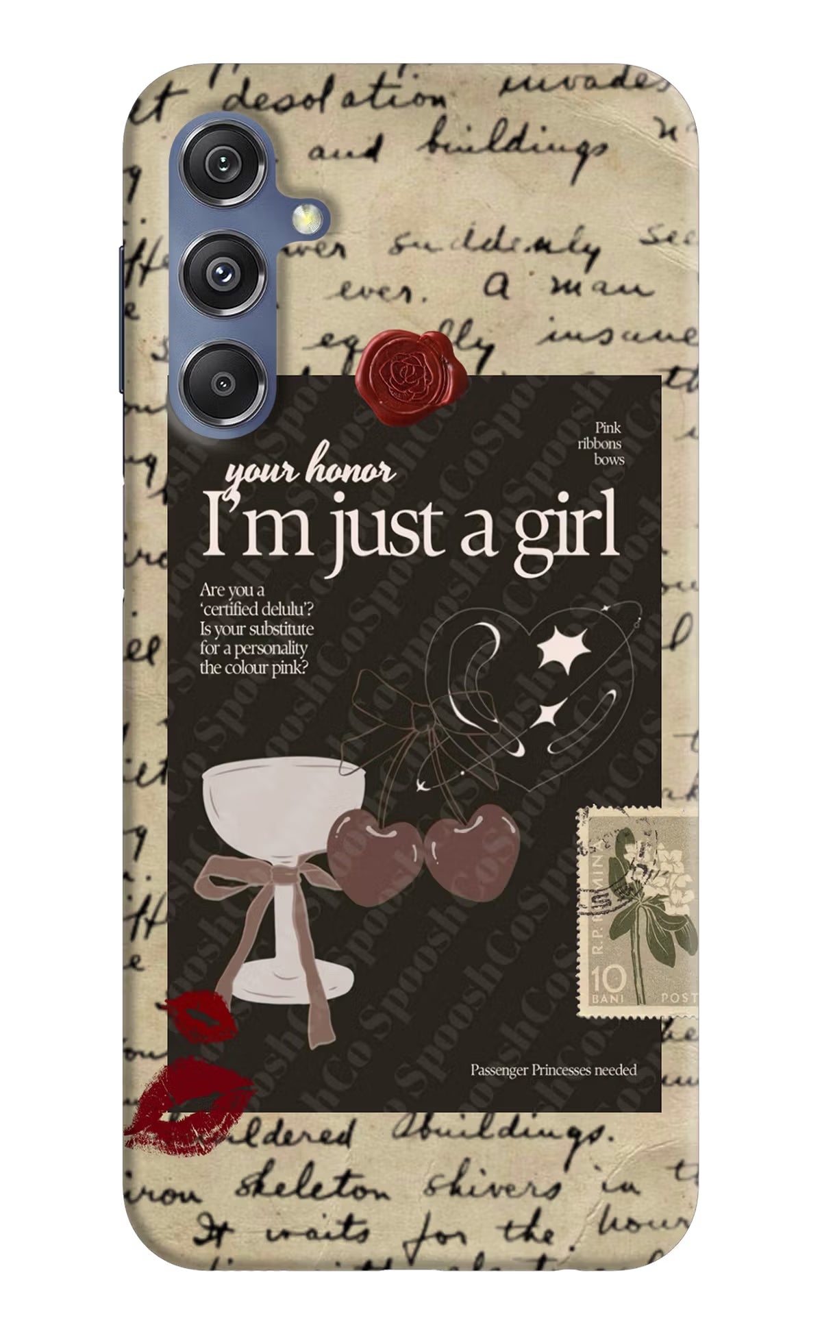 I am just a girl Samsung M34 5G/F34 5G Hard Case Back Cover by Casekaro