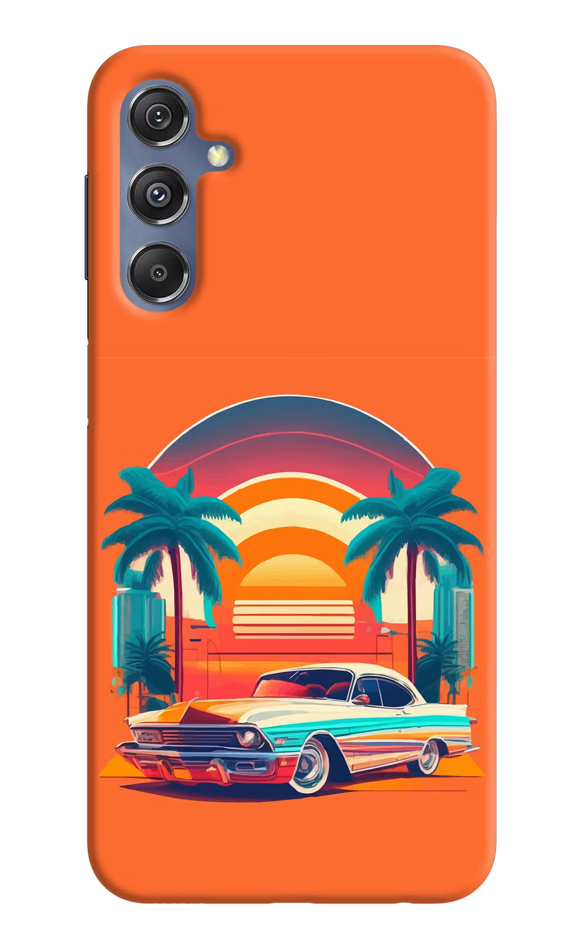Palm Drive 80s Samsung M34 5G/F34 5G Hard Case Back Cover by Casekaro