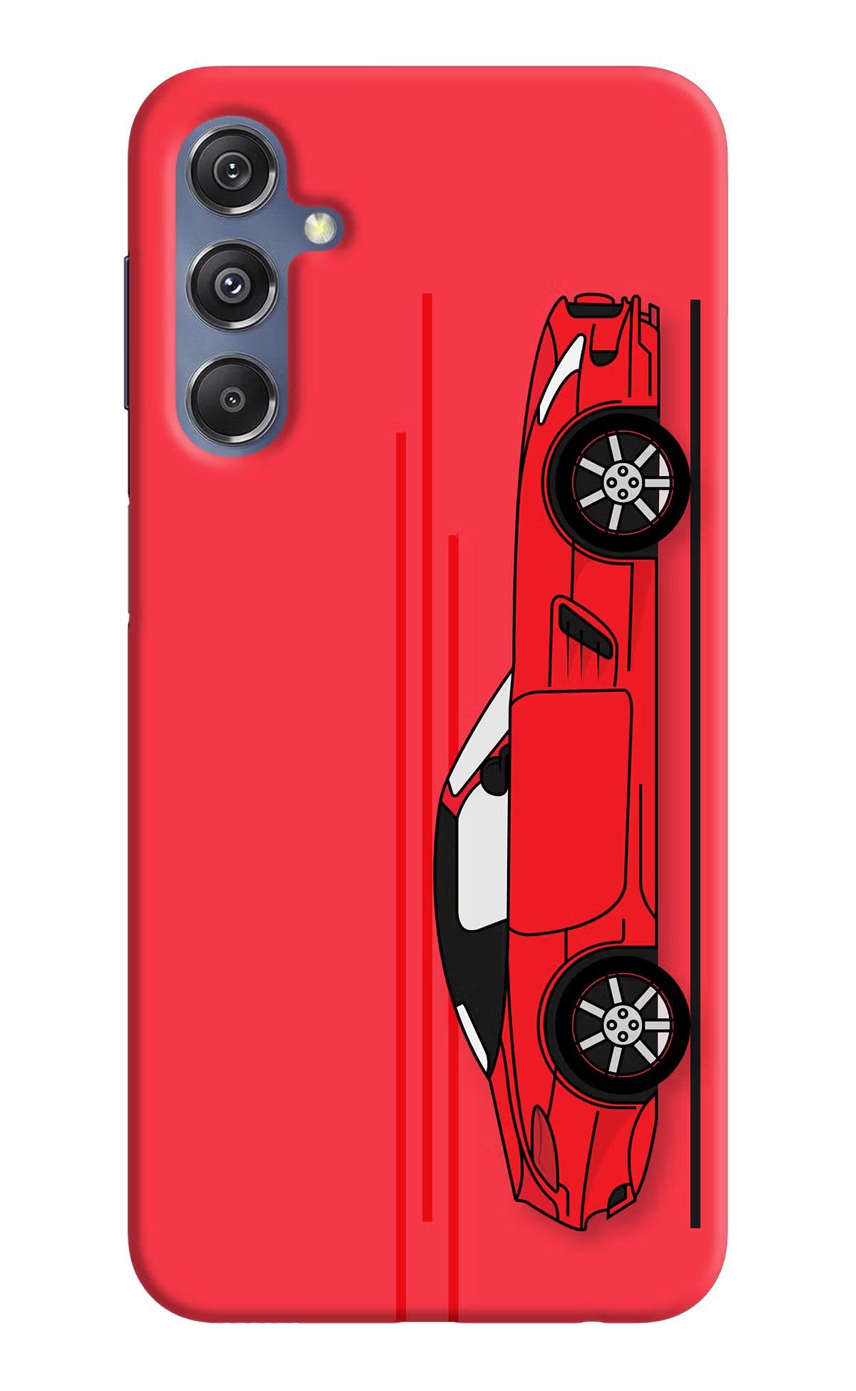 Red Velocity Samsung M34 5G/F34 5G Hard Case Back Cover by Casekaro