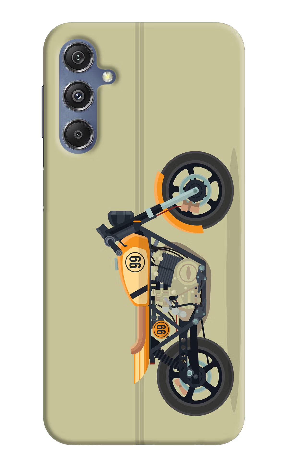 Vertical Speedster Samsung M34 5G/F34 5G Hard Case Back Cover by Casekaro
