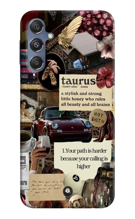 Taurus Zodiac Samsung M34 5G/F34 5G Hard Case Back Cover by Casekaro